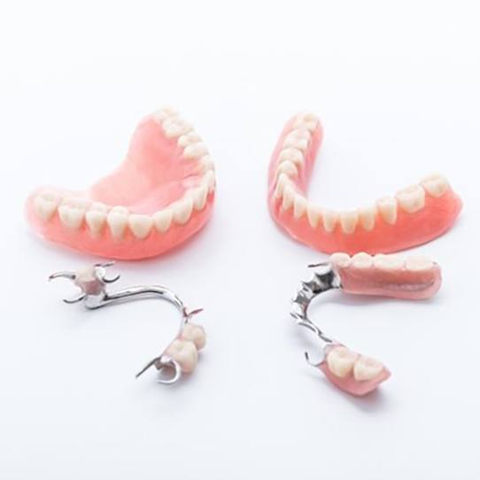 two full dentures and two partials 